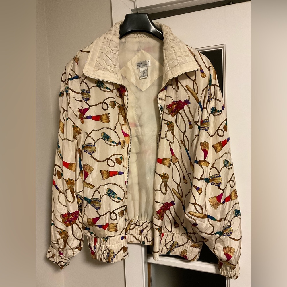 Vintage Tassel Print Jacket